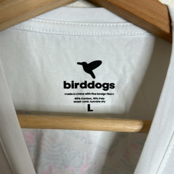 Birddogs white short sleeve tshirt with bird graphic on back size large - Picture 4 of 8